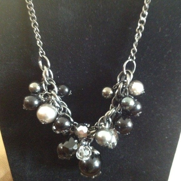 Dark greyish and black necklace