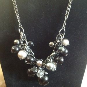 Dark greyish and black necklace