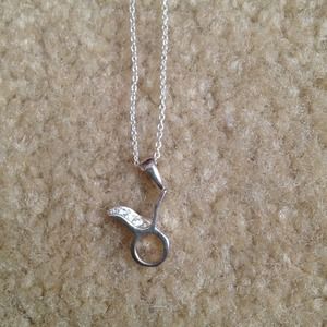 Tarsus zodiac necklace with four CZ stones