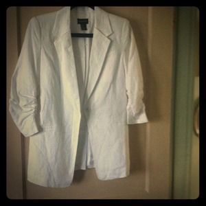 White linen jacket