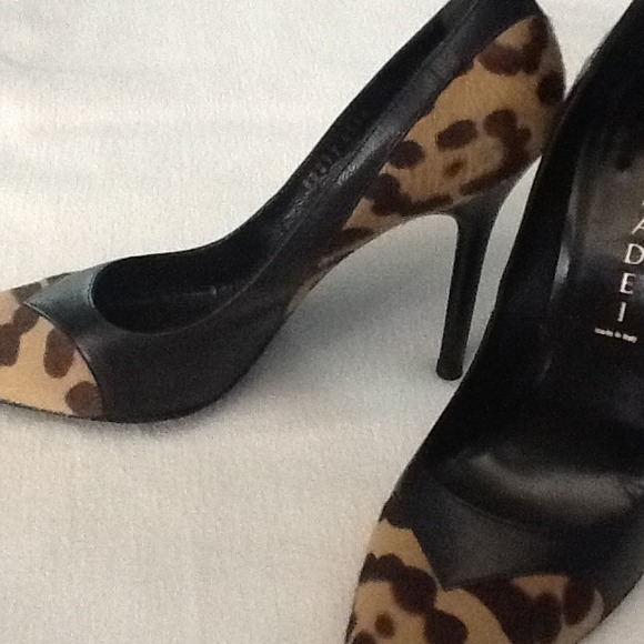 Casadei italian leather real horse hair shoes. - Picture 4 of 4