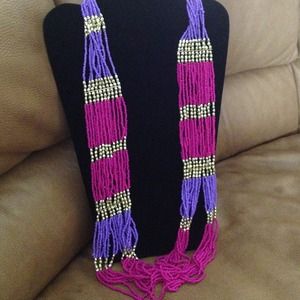 Long colored necklace