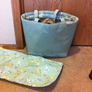diaper bag with matching changing pad