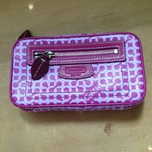 Pink coach wallet
