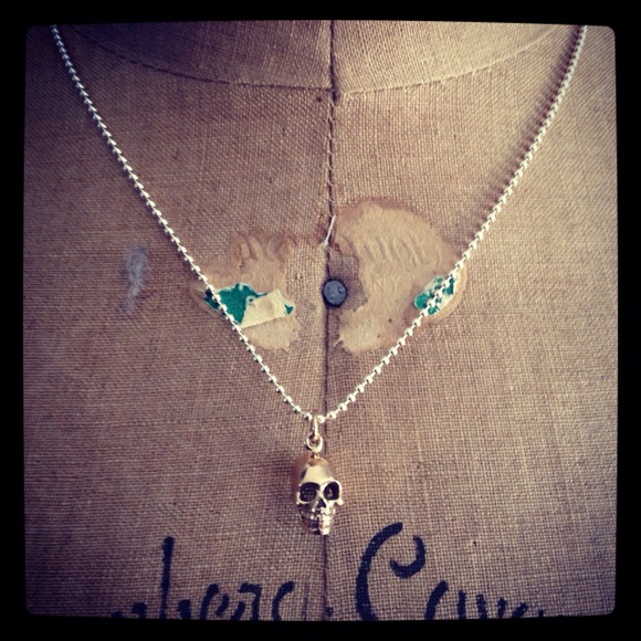 Skull ball chain necklace