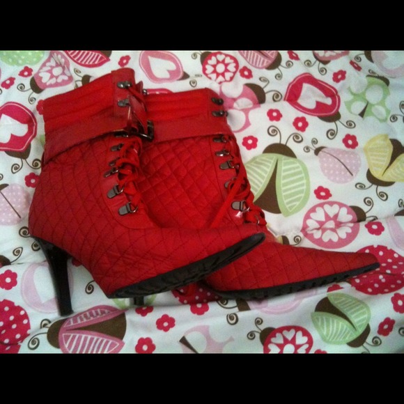 Red Laced Boots