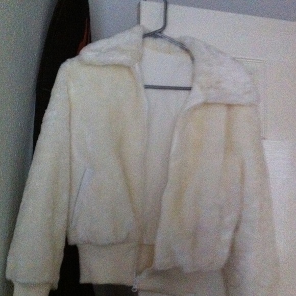 Super cute faux fur jacket