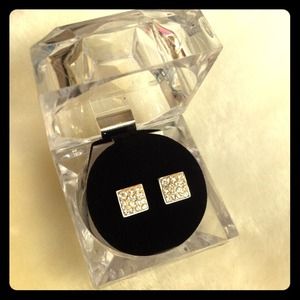 Traded!!!!! Bling earrings! Sterling silver with..