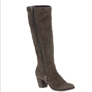 REDUCED!! ASOS KNIGHT Leather Chunky Zip Boot