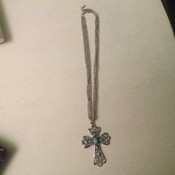 Turquoise silver necklace