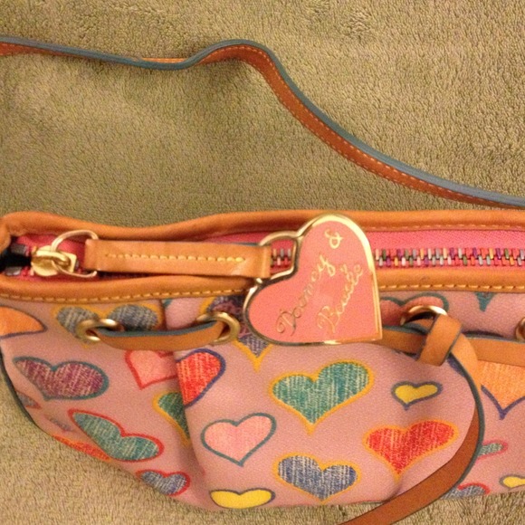 Tassel heart style purple multi color. Never worn! - Picture 2 of 3