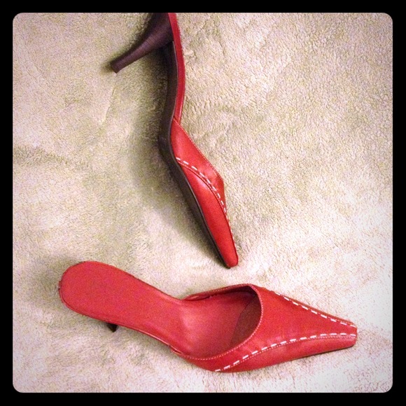 Enzo deep Red Leather Shoes - Picture 1 of 2