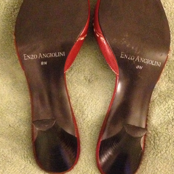 Enzo deep Red Leather Shoes - Picture 2 of 2