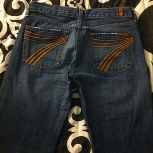 7 for All Mankind -Dojo jeans sz 28w, 32-33 inseam