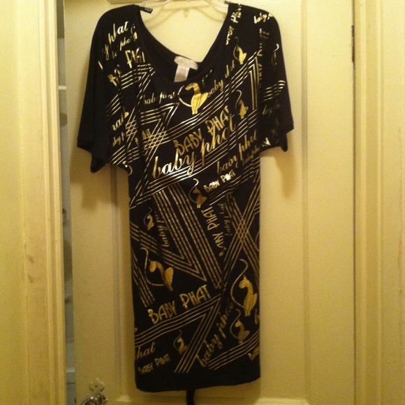 ⬛⚫SOLD⚫️⬛️Black Baby Phat Dress  sz 1X