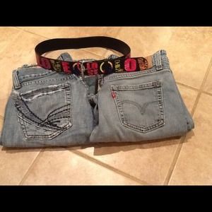 LEVI SIZE 3 MED. JR. JEANS BOOT CUT FREE LUCKY ...