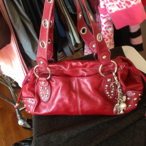 ⬇⬇⬇Kathy van zeeland red purse