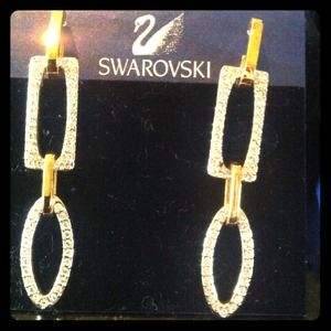 Swarovski Two Tier Earrings