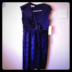 Purple cocktail dress