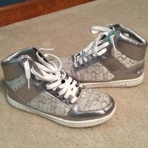Never worn Coach high tops