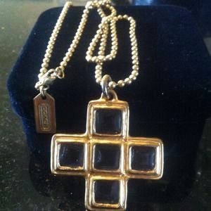 Coach Cross necklace