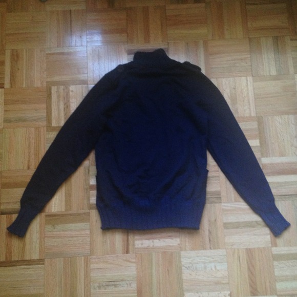 Double breasted navy blue sweater - Picture 3 of 4