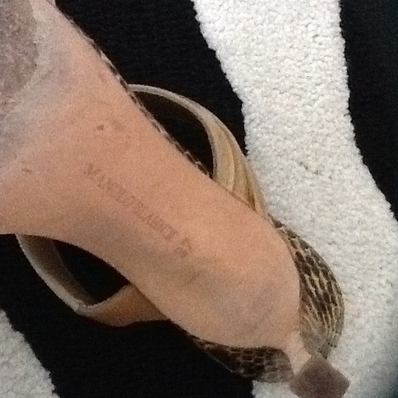 Manolo Blahnik shoes Bamboo and Python high Heels - Picture 3 of 4