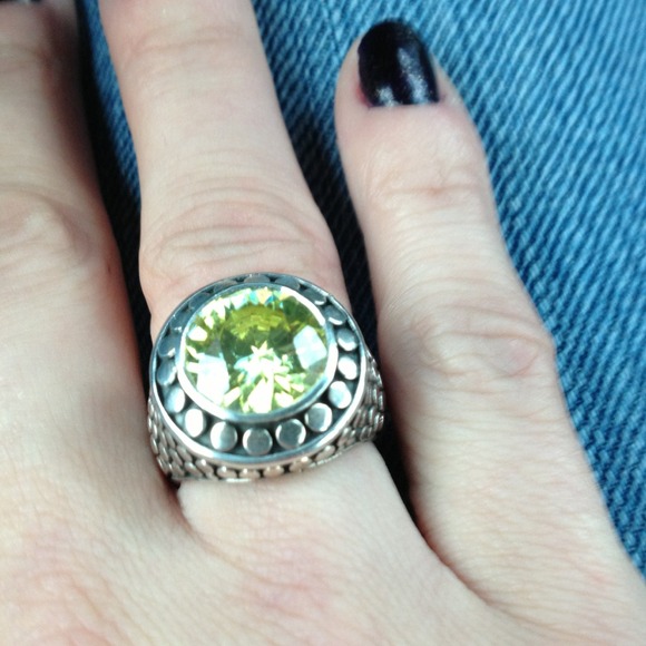 NWT Sterling Silver Ring with Peridot Stone