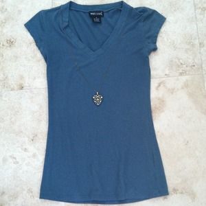 Teal V Neck Shirt