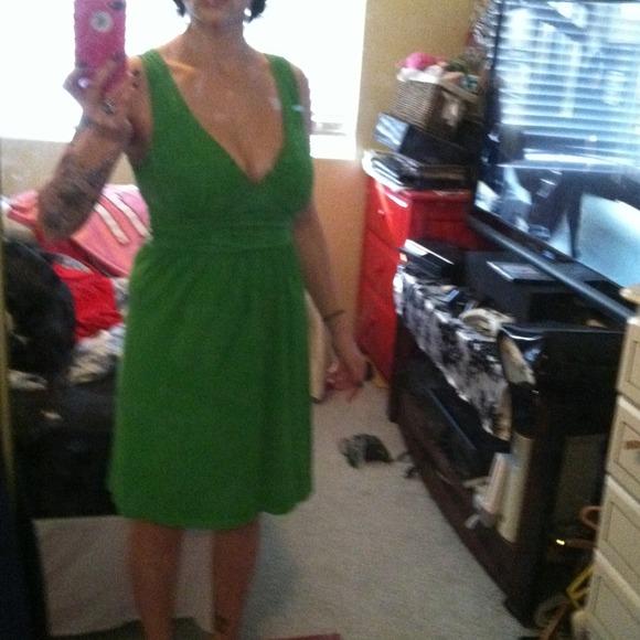 Green simple old navy dress