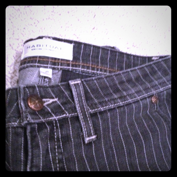 Habitual wide leg, pin stripe jeans