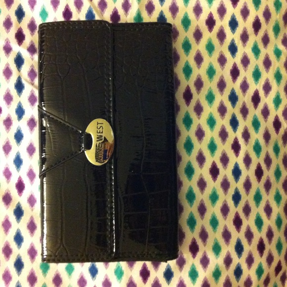 Nine West Patent Leather Black Wallet