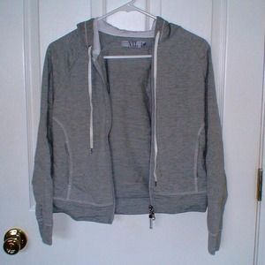 Heather gray zip up