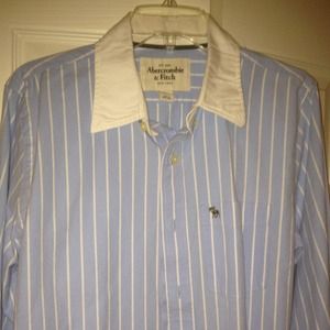 Abercrombie white collar formal