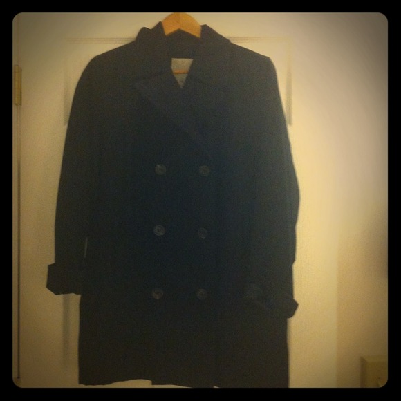 Black Andrew Marc rain peacoat