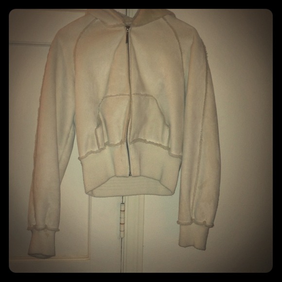 Like new!! SUEDE BEBE Sport jack with fury lining! - Picture 1 of 3
