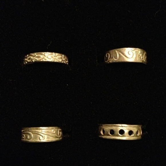 Silver adjustable toe rings - Picture 2 of 4