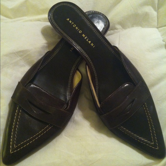 Antonio Melani brown slip ons
