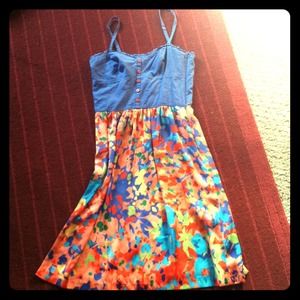 Beautiful floral old fashioned designer sundress