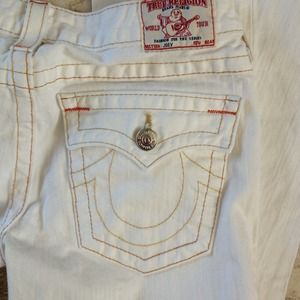 SOLD!!!True religion joey white rinse