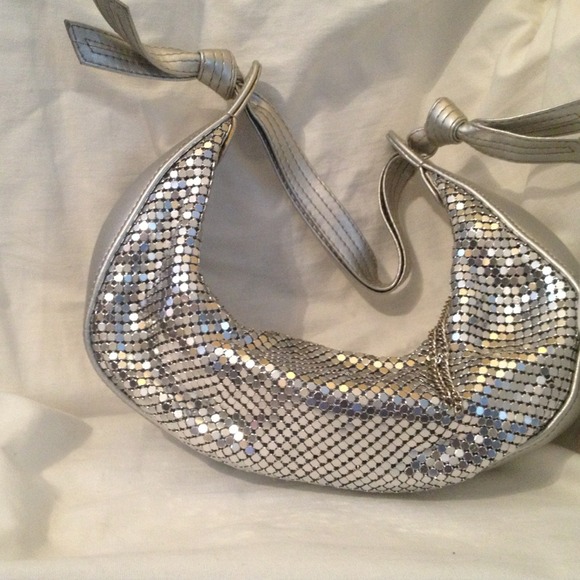 Silver metallic purse
