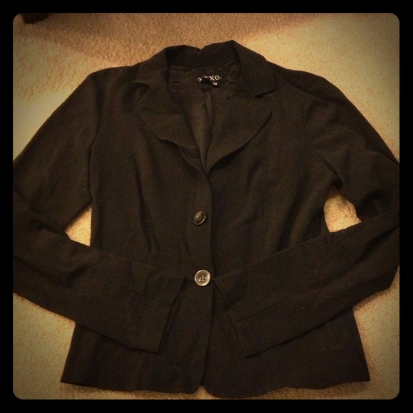 Black blazer and shirt