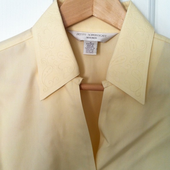 Creamy Yellow Fitted Blouse