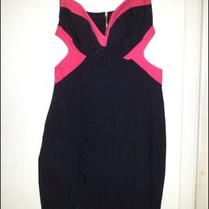 🔴SOLD🔴Sexy Red/Black Side Cut Out Dress