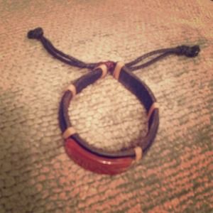 Real leather bracelet