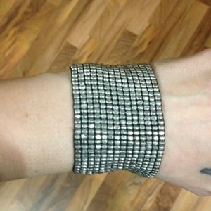 Metal beaded bracelet, NWOT