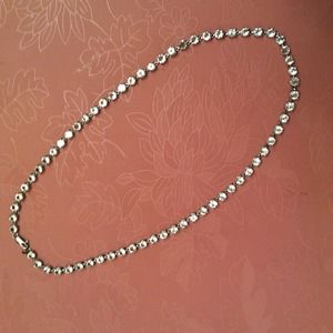 White sapphire tennis necklace 14k . AVAILABLE!