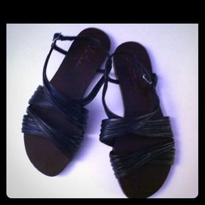 Cole Haan Black Strap Flat Sandal Sz 6.5 NIB