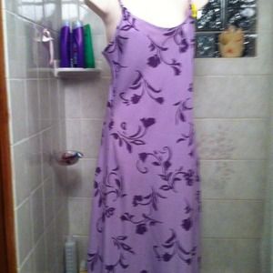 Long purple shades dress