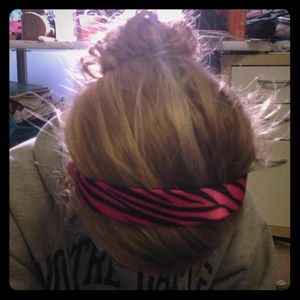 Hot pink zebra headband!